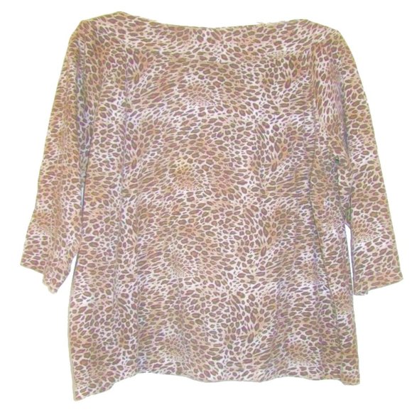 leopard rockabilly retro slash top size large xl - Picture 3 of 4